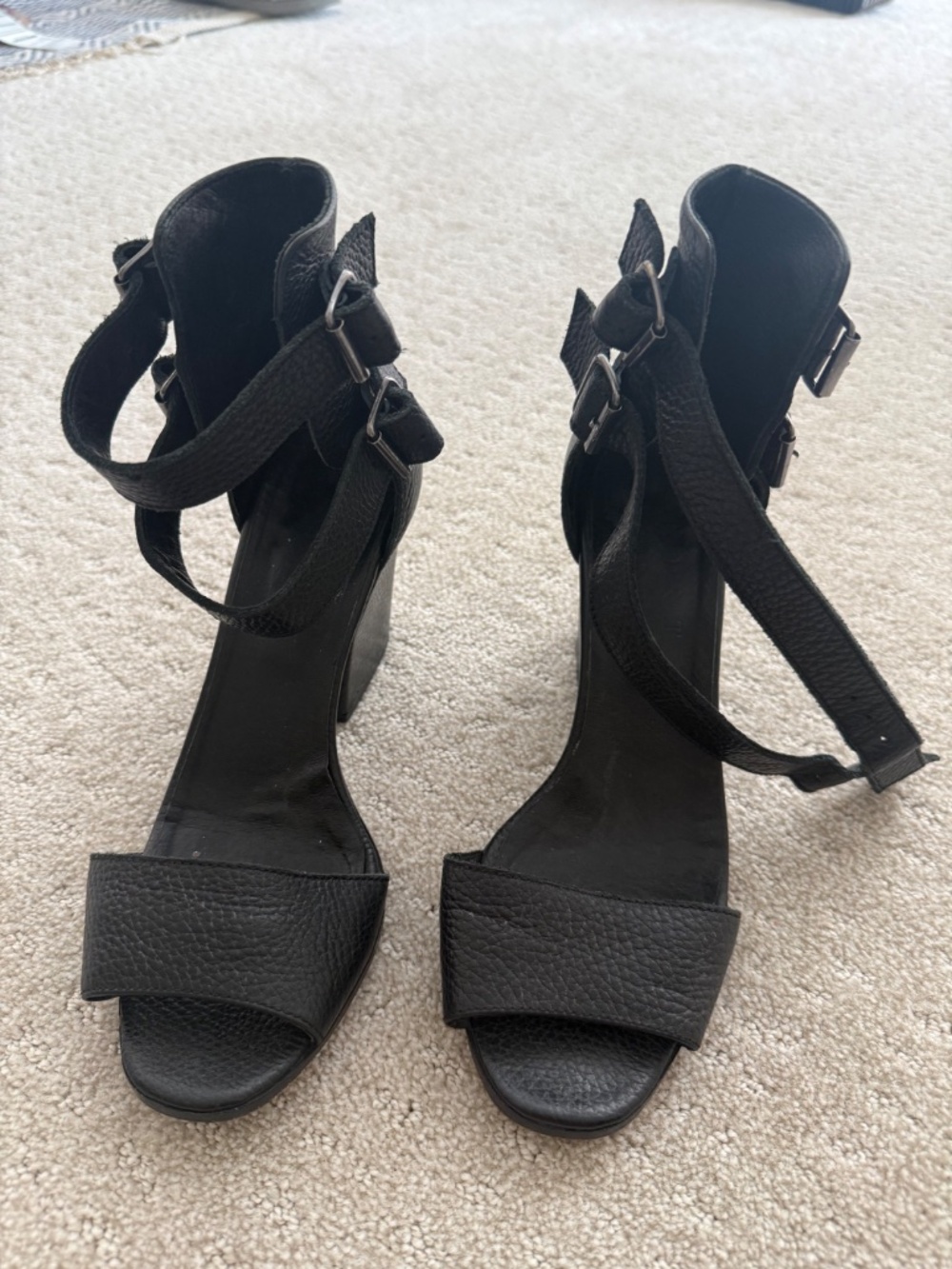 Sexy double strap Kooples Black Heels